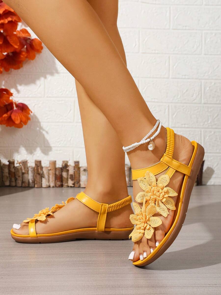 Alina | Floral Orthopedic Sandals