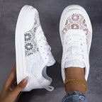 Velia | Floral Lace Sneakers