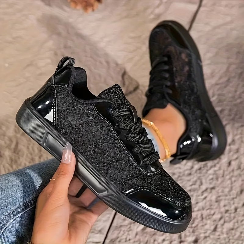 Velia | Floral Lace Sneakers