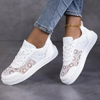 Velia | Floral Lace Sneakers