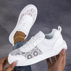 Velia | Floral Lace Sneakers