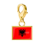 Flag & Map Charms Set