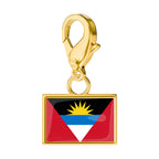 Flag & Map Charms Set