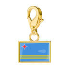 Flag & Map Charms Set