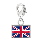 Flag & Map Charms Set