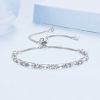 Adjustable Mixed-Cut Crystal Bracelet