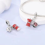 Coffee Maker with Coffee Cup Dangle Charm