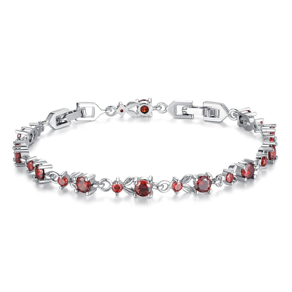 Colorful Crystal Tennis Chain Bracelet