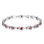 Colorful Crystal Tennis Chain Bracelet