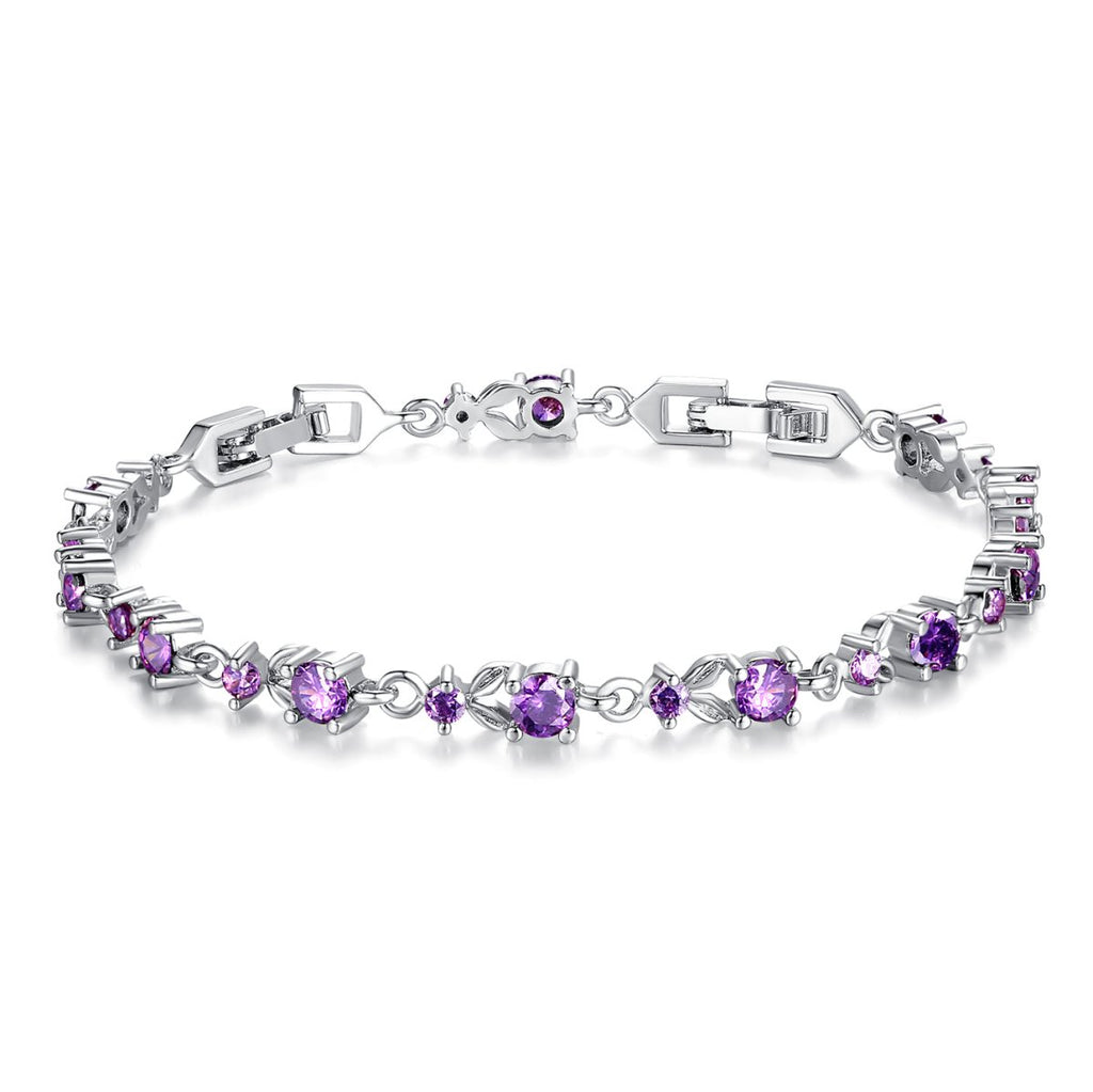 Colorful Crystal Tennis Chain Bracelet