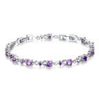 Colorful Crystal Tennis Chain Bracelet