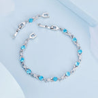 Colorful Crystal Tennis Chain Bracelet