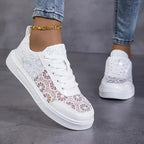 Velia | Floral Lace Sneakers