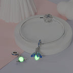 Glow-in-the-dark Blue Firefly Dangle Charm