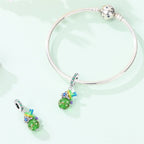 Glow in the Dark Luminous Hummingbird & Flower Dangle Charm