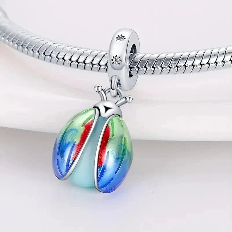 Glow in the Dark Luminous Lady Bug Dangle Charm
