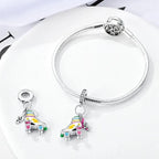 Glow in the Dark Luminous Roller Skates Tiktok Dangle Charm