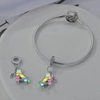 Glow in the Dark Luminous Roller Skates Tiktok Dangle Charm