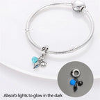Glow in the Dark Orb Conch Shell and Clam Dangle Charm