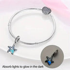 Sparkling Blue Starfish Dangle Charm