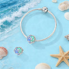 Glow-in-the-Dark Starfish Ocean Heart Charm