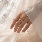Golden Mermaid Tail Adjustable Ring