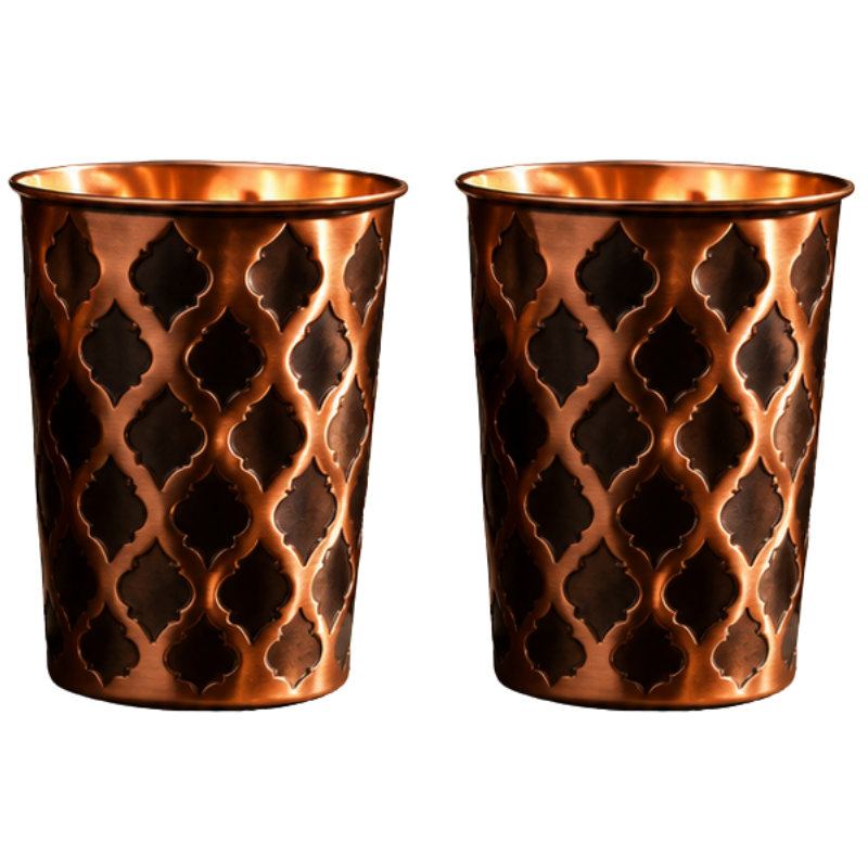99.9% Solid Copper Glass - Diamond
