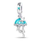 Jellyfish Luminous Glow in the Dark Dangle Charm