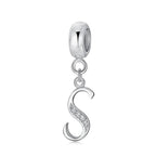 Elegant Cursive Letter A~Z Alphabet Charm