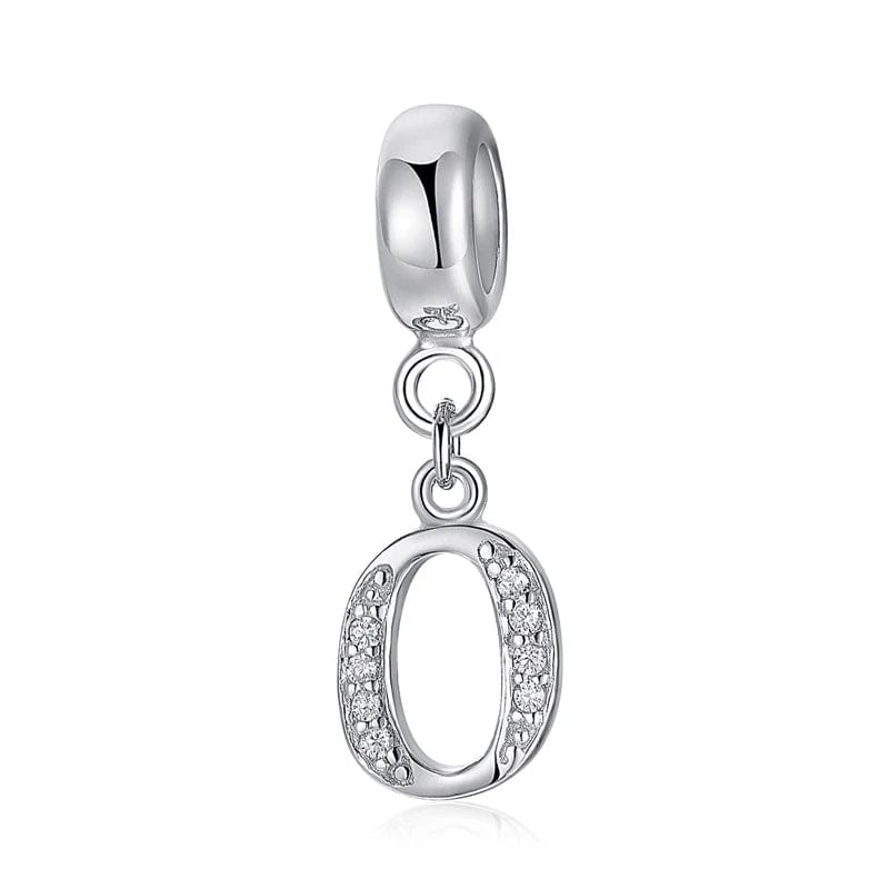 Elegant Cursive Letter A~Z Alphabet Charm