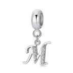 Elegant Cursive Letter A~Z Alphabet Charm