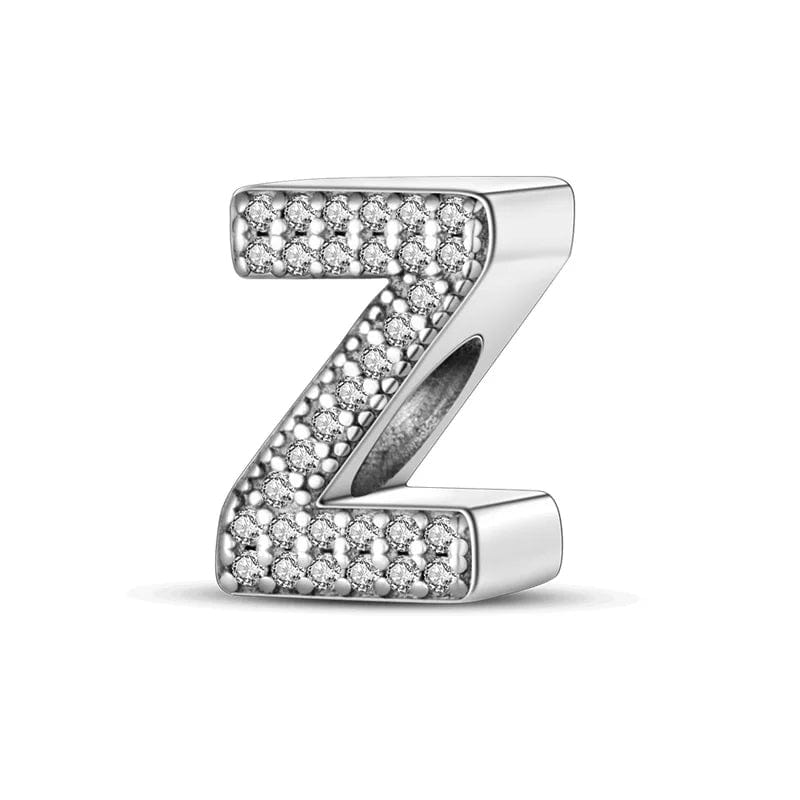 Sparkling Letter A~Z Alphabet Charm