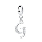 Elegant Cursive Letter A~Z Alphabet Charm