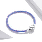 Lucky Clover Leather Charm Bracelet