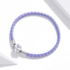 Lucky Clover Leather Charm Bracelet