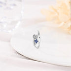 Moon & Star Crystal Ring