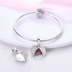 Paw Prints on My Heart Dangle Charm