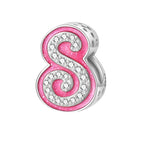 Pink Letter A~Z Alphabet Charm