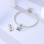 Two-tone Butterfly Dangle Charm