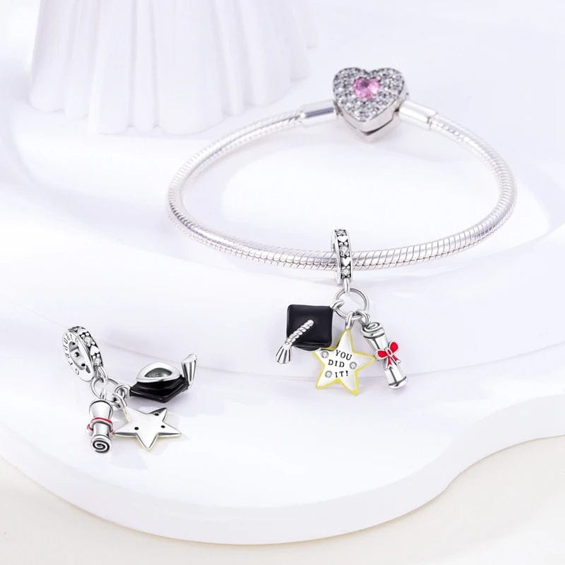 You did it! Graduation Charm